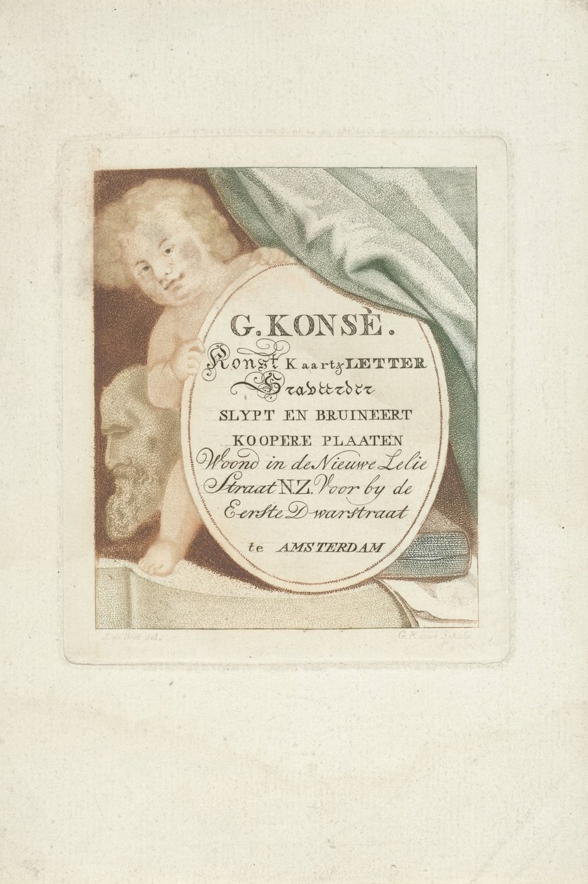 Gerrit Konsé névjegykártyája alkotó: Gerrit Konsé