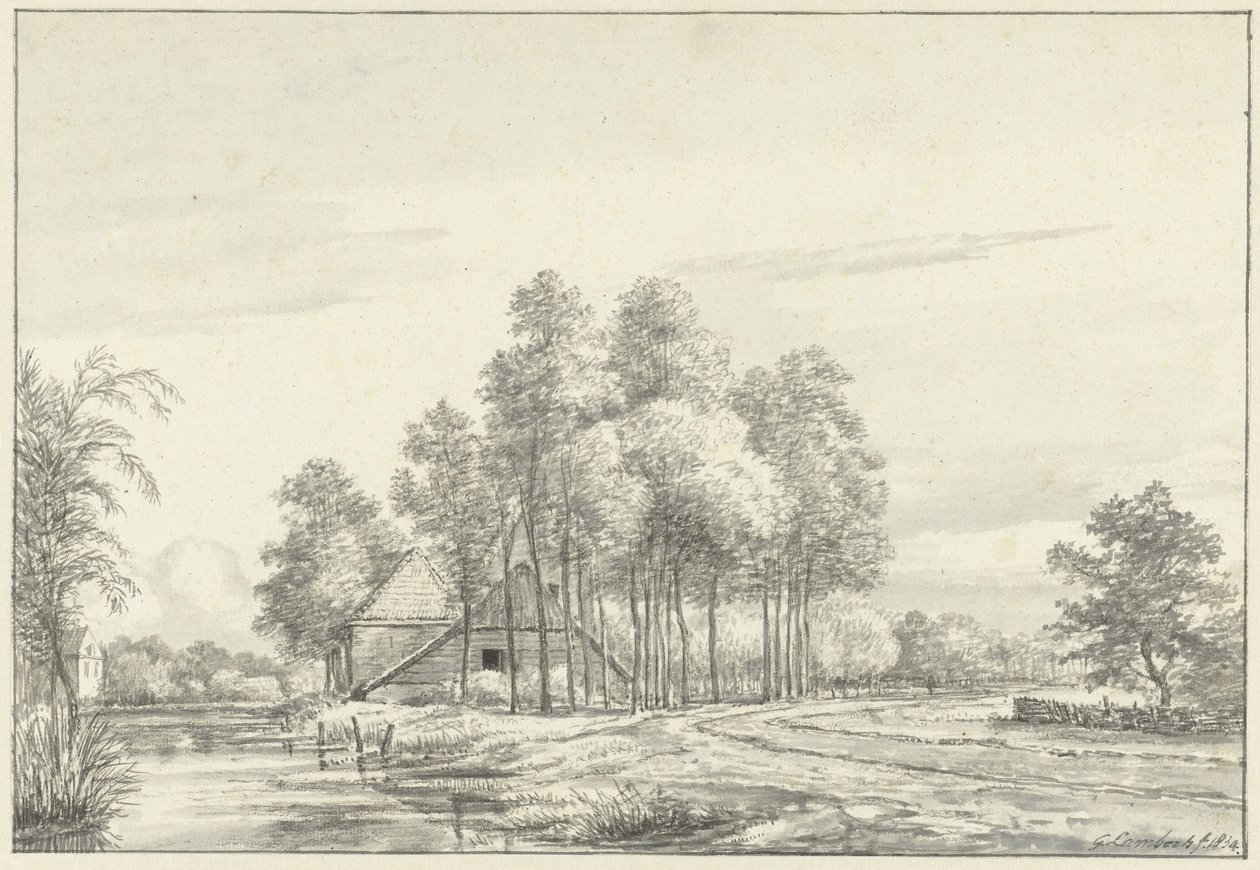 Arc az Oudewaternél alkotó: Gerrit Lamberts