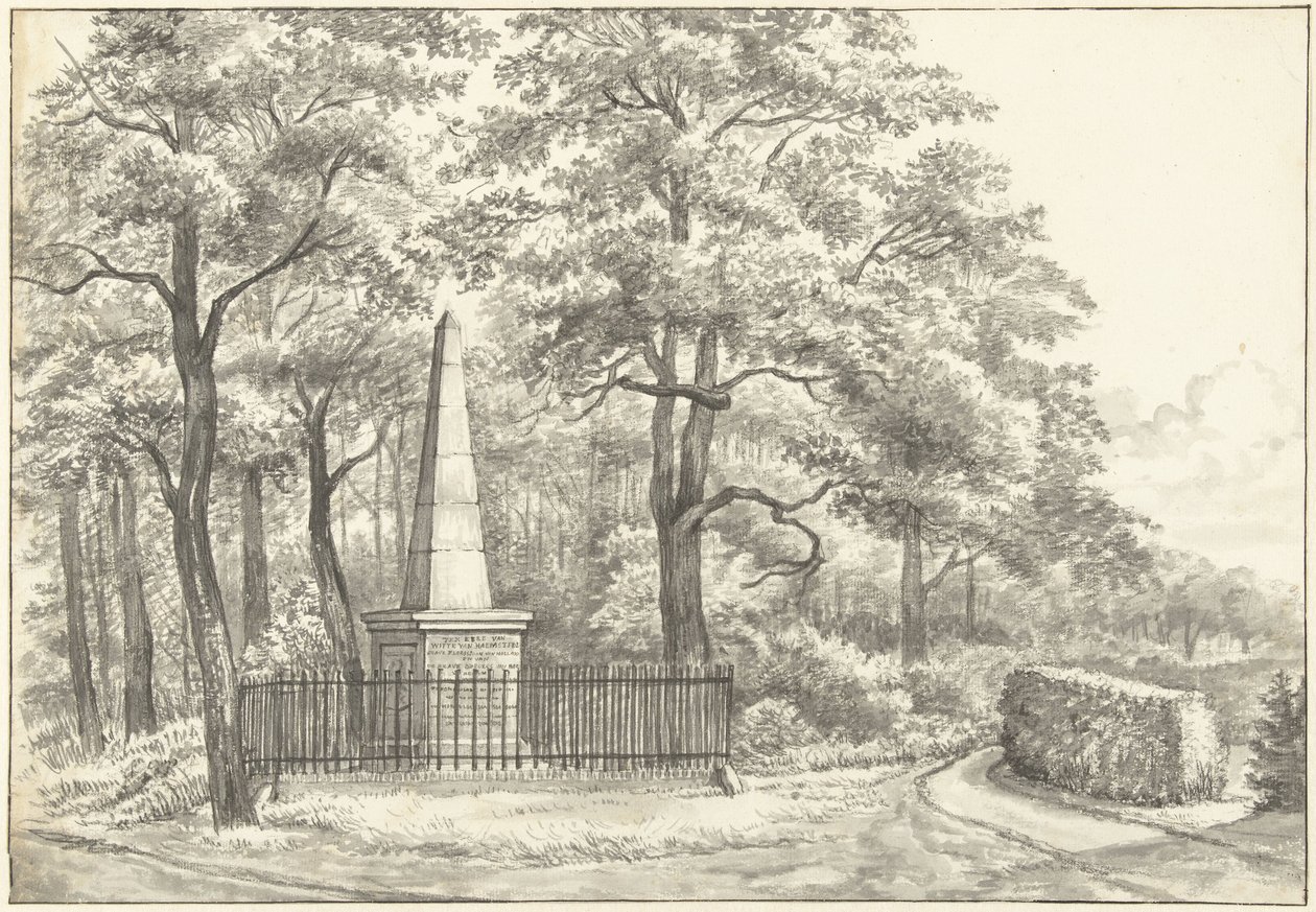 Witte van Haemstede emlékműve, amelyet 1817-ben David Jacob van Lennep alapított a heemstede-i Huis te Manpadnál alkotó: Gerrit Lamberts