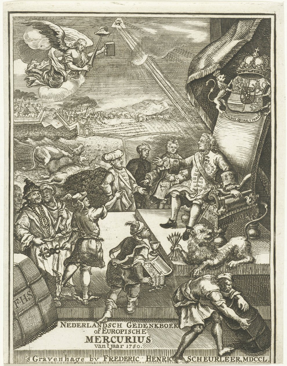 Az 1750-es európai Merkúr címlapja alkotó: Gerrit Sibersma (possibly)