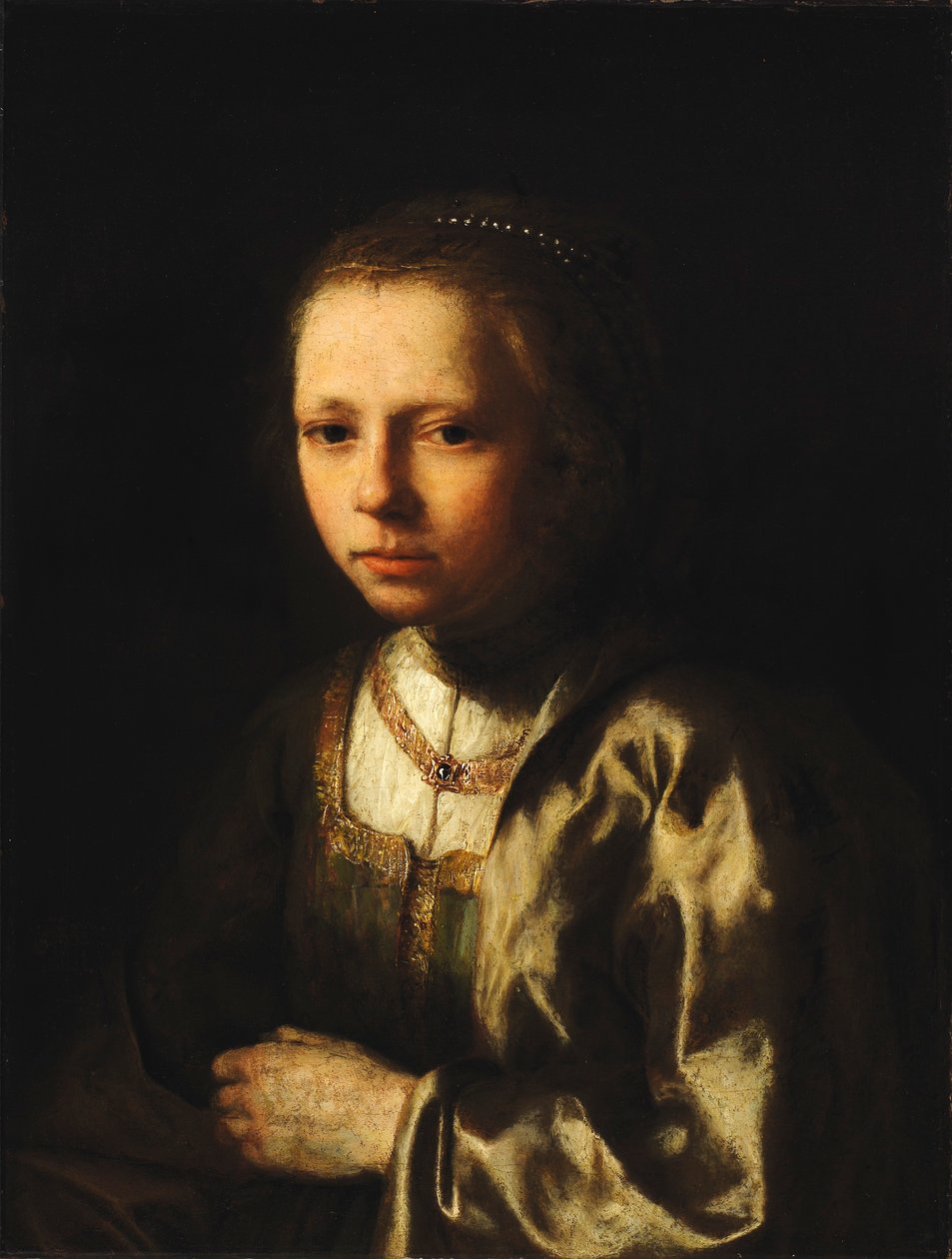 Fiatal lány alkotó: Gerrit Willemsz Horst