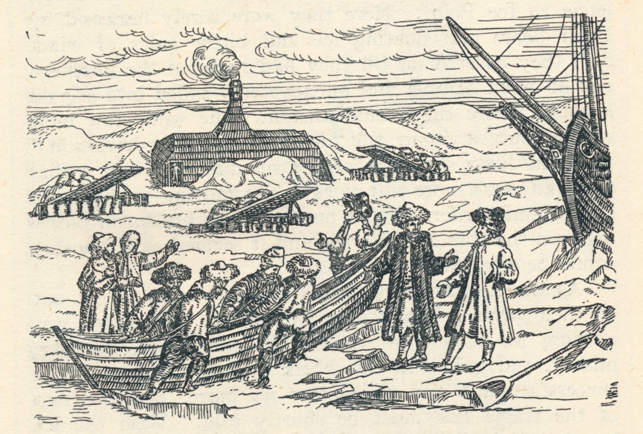Barents az Északi-sarkon: Kunyhó, ahol teleltünk, 1598, 1912 alkotó: Gerrit de Veer