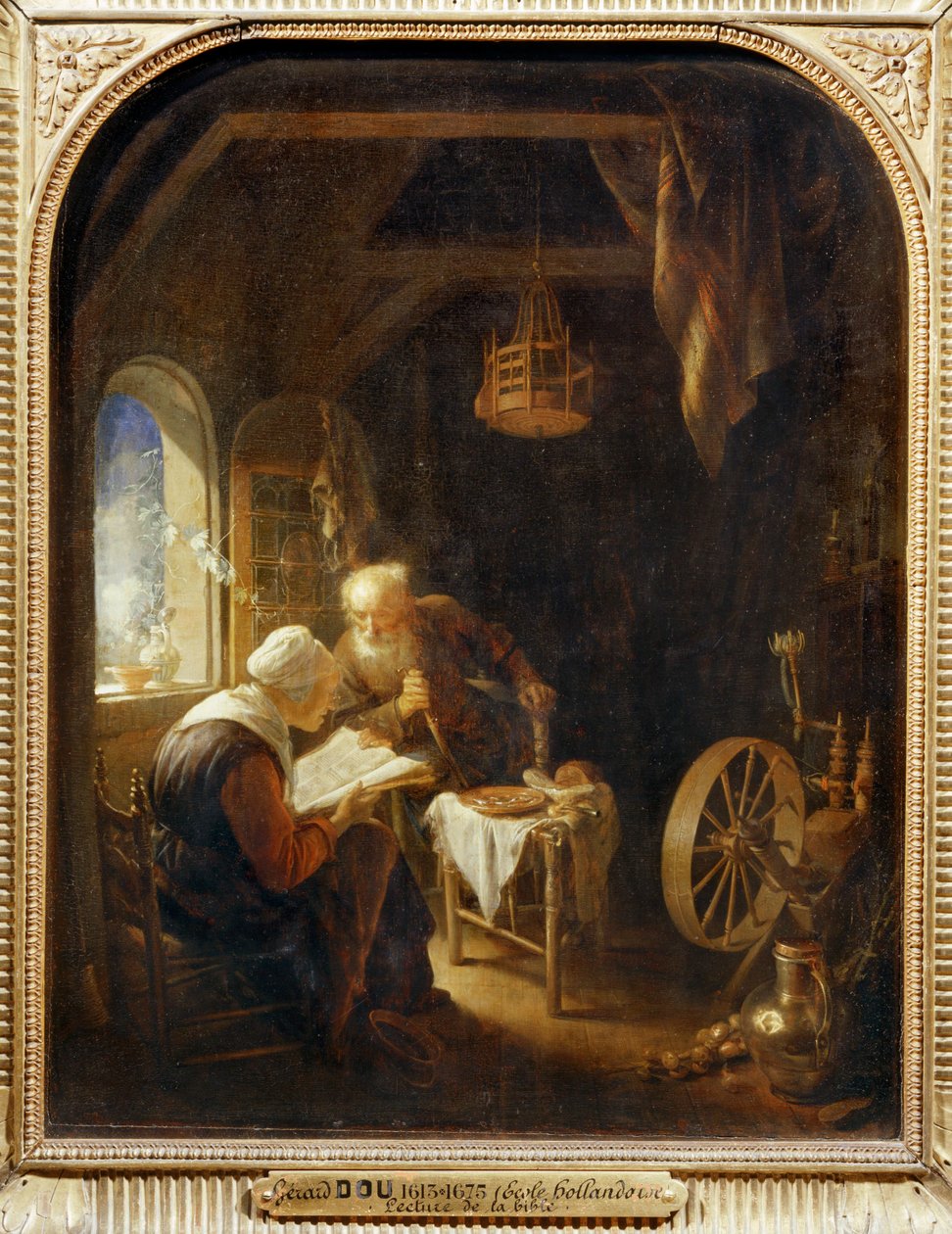 A Biblia olvasása vagy Anne és Tóbiás ... alkotó: Gerrit or Gerard Dou