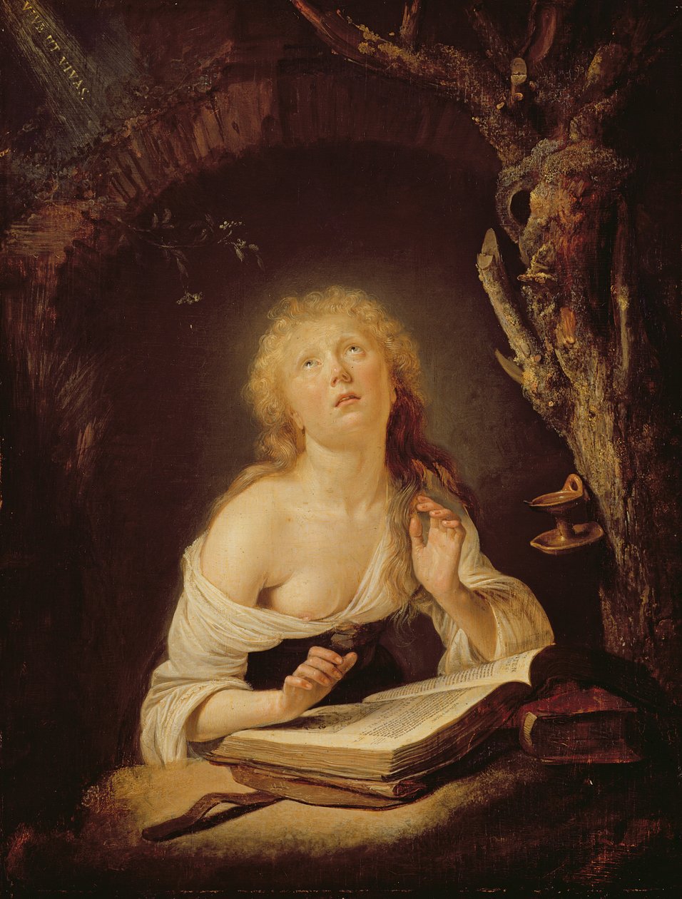A Szent Szűz (olaj tölgyfa panelen) alkotó: Gerrit Dou