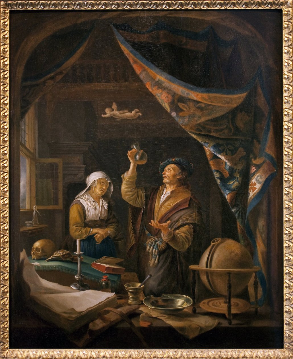 Az orvos vizeletben. Gerard Dow festményéről alkotó: Gerrit Dou