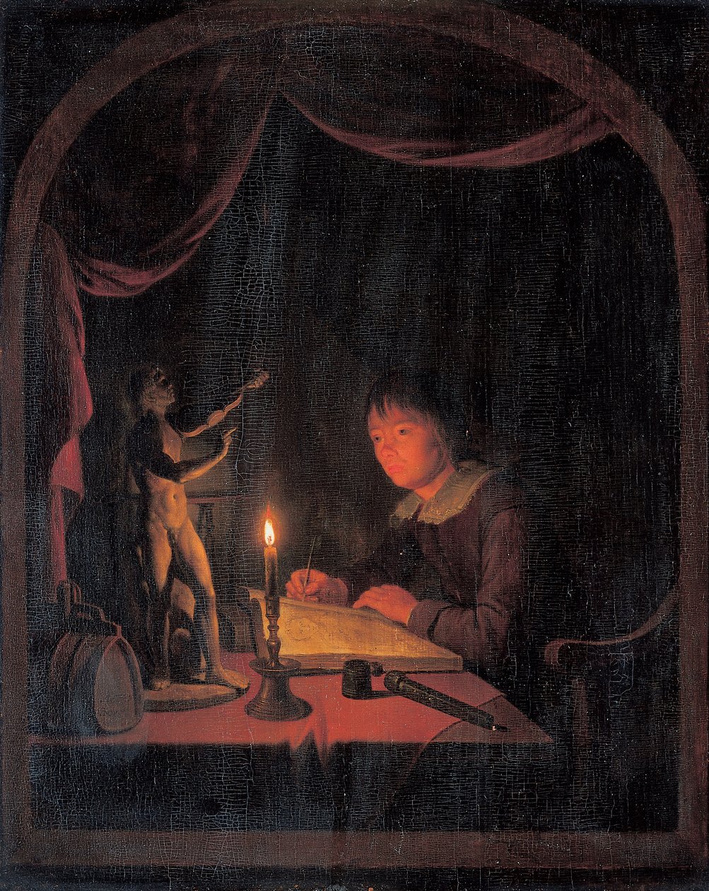 Fiatal művész vázlat alkotó: Gerrit Dou
