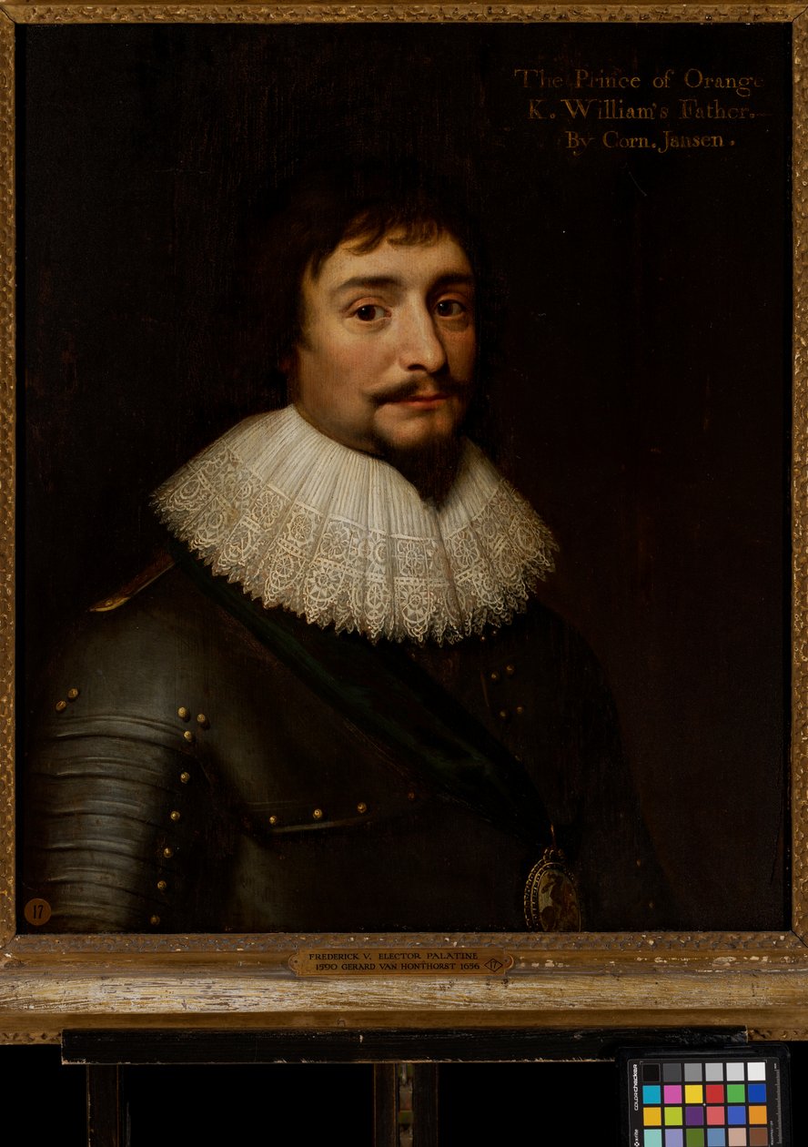V. Frigyes, nádor választófejedelem, cseh király (1596-1632) alkotó: Gerrit van (studio of) Honthorst