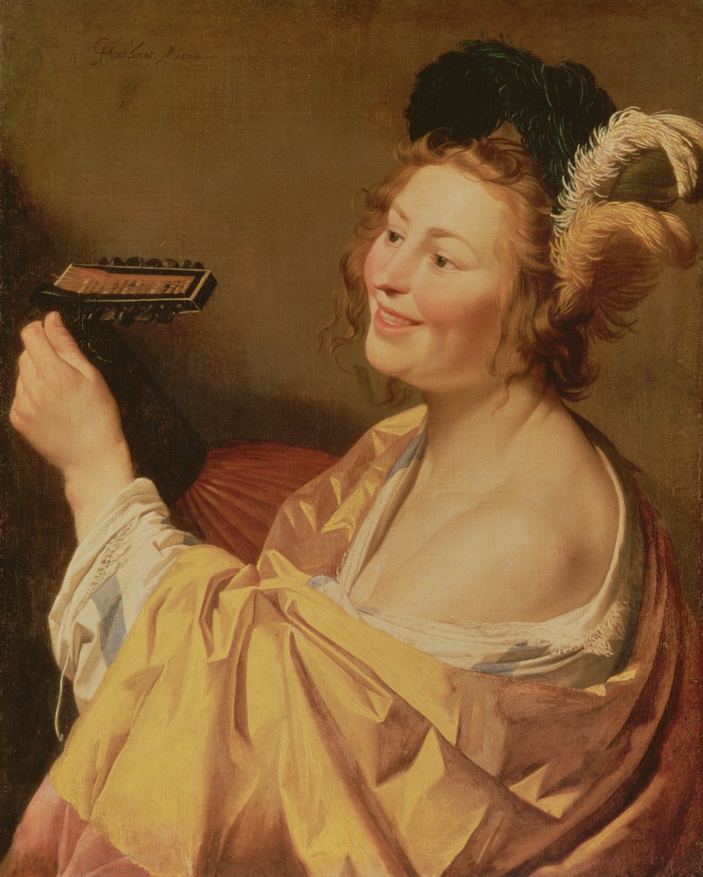 Egy zenész, 1624 alkotó: Gerrit van Honthorst