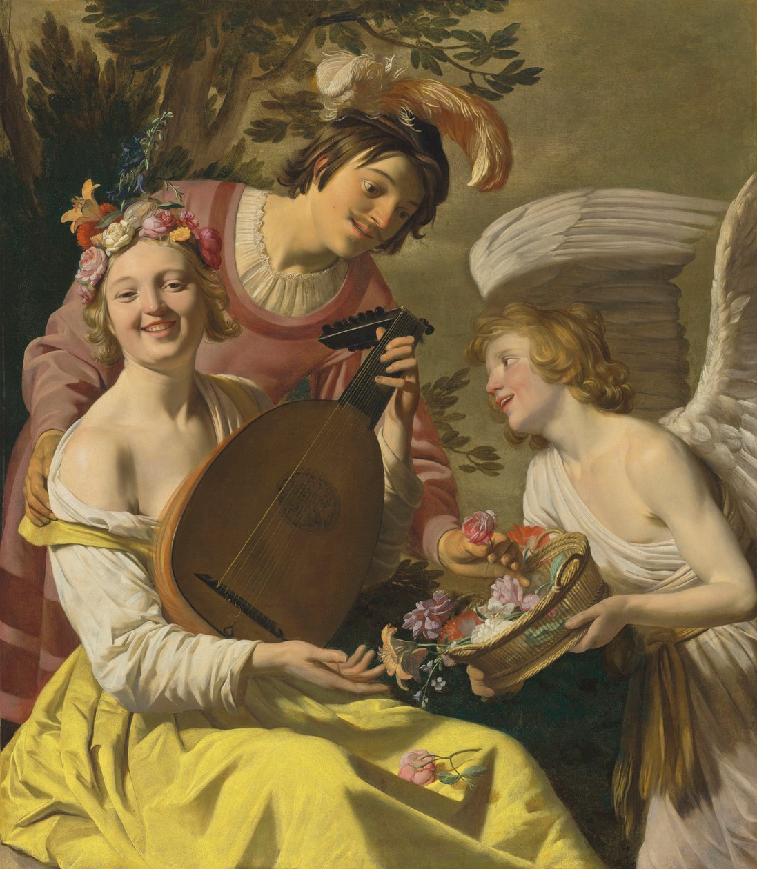A szerelem allegóriája (olaj, vászon) alkotó: Gerrit van Honthorst
