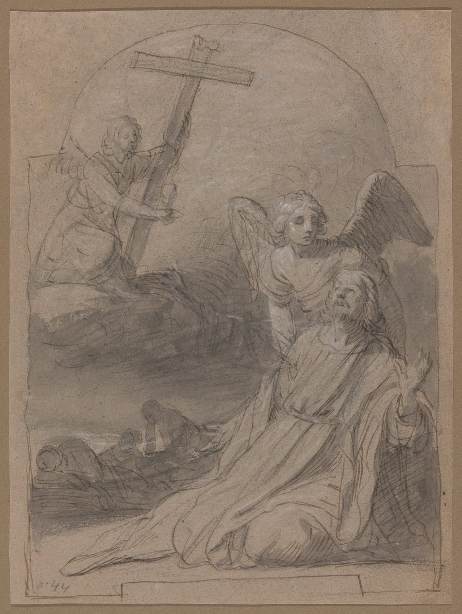 Krisztus az olajfák kertjében alkotó: Gerrit van Honthorst