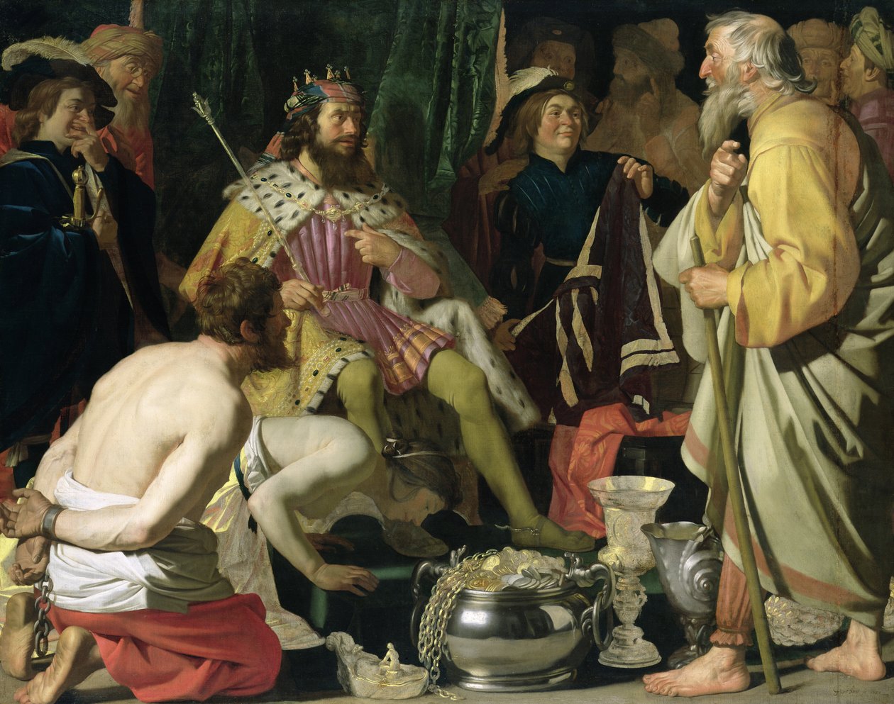 Kroiszosz és Szolón, 1624 alkotó: Gerrit van Honthorst