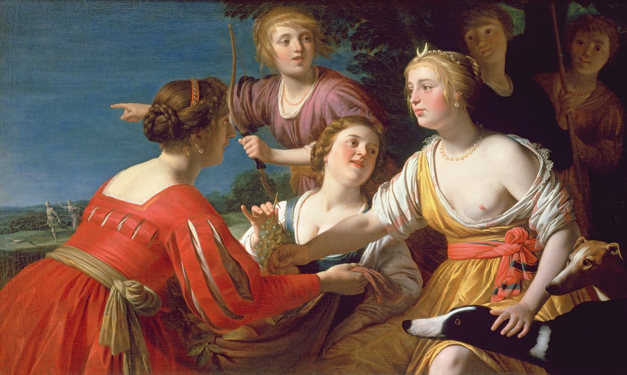 Diana pihenés a vadászat után alkotó: Gerrit van Honthorst