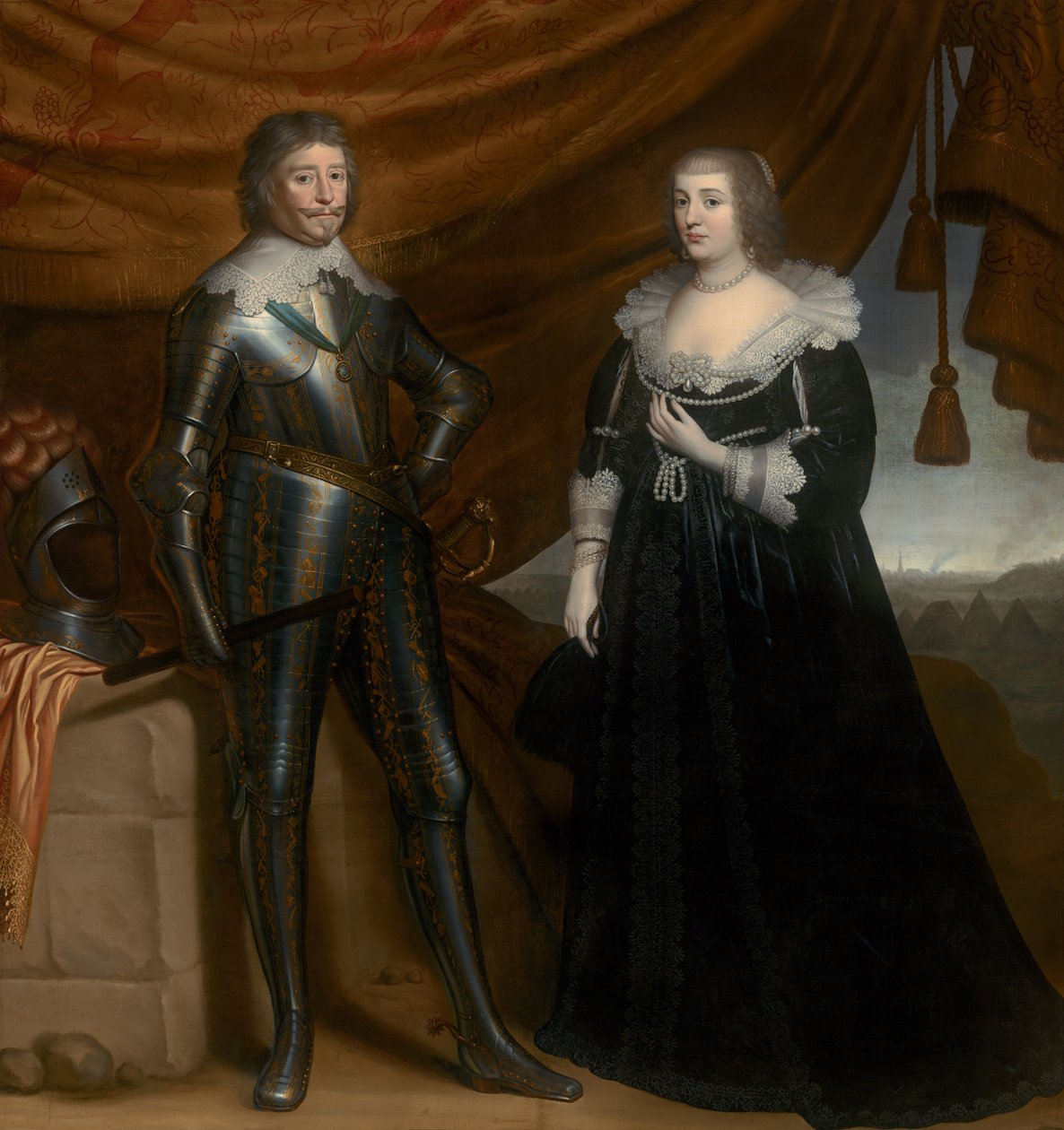 Frederik Hendrik és Amalia of Solms-Braunfels, 1637-8 alkotó: Gerrit van Honthorst