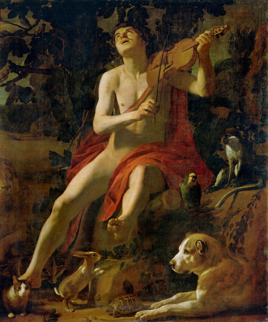 Orpheus (festmény vászonra) alkotó: Gerrit van Honthorst