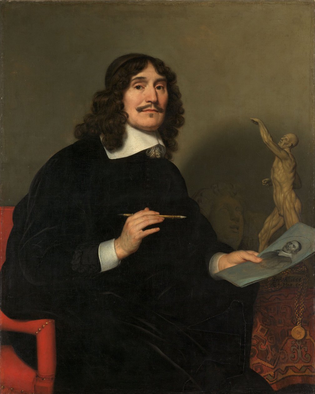 Egy művész portréja alkotó: Gerrit van Honthorst