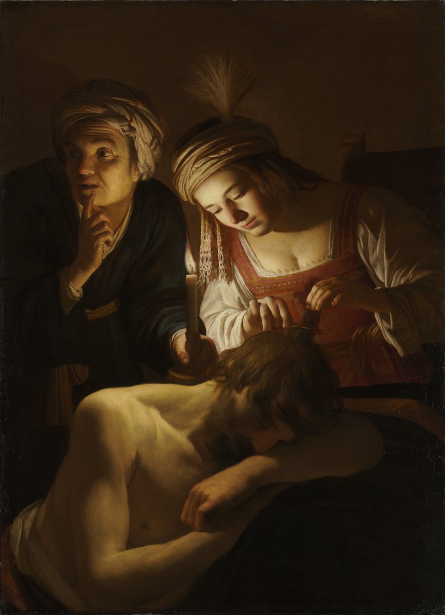 Sámson és Delila, c. 1616. alkotó: Gerrit van Honthorst