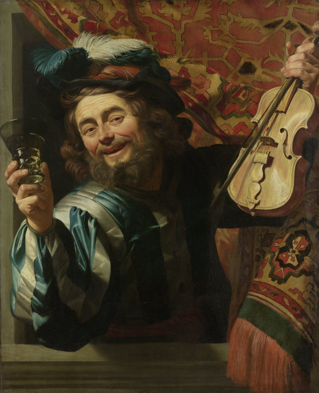 A vidám hegedűs alkotó: Gerrit van Honthorst