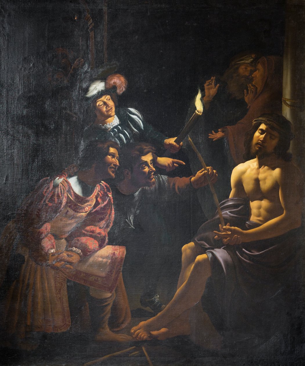 Krisztus kigúnyolása alkotó: Gerrit van Honthorst