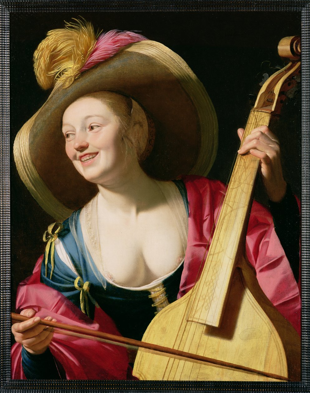 A Viola-da-gamba játékos (lásd még 64635) alkotó: Gerrit van Honthorst