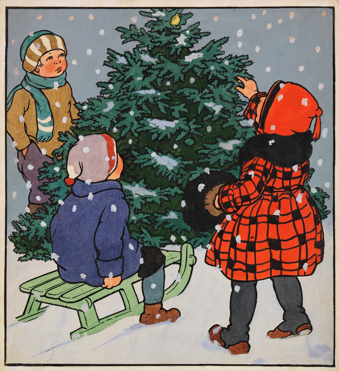 Illusztráció drága kis könyvemhez, 1928. alkotó: Gertrud Caspari