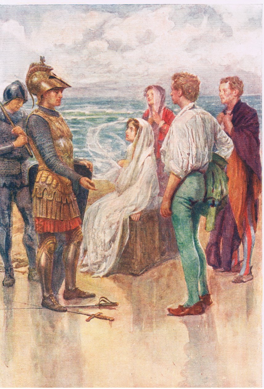 The Judgement of Artegall, Stories from the Faerie Queen, George Harrap and Company kiadó alkotó: Gertrude E. Demain (after) Hammond