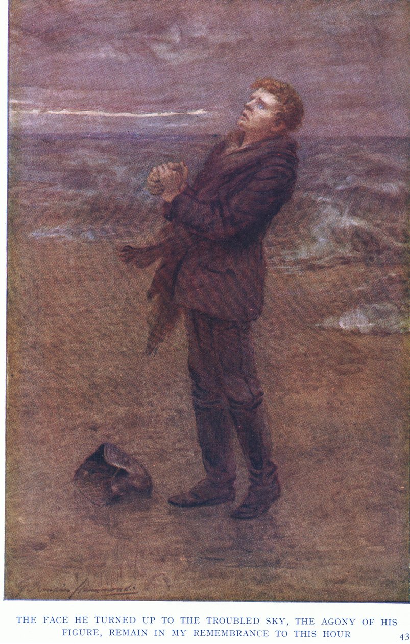 Az arc, amit a zaklatott ég felé fordított, alakjának gyötrelme, mindmáig emlékezetemben marad alkotó: Gertrude E. Demain Hammond