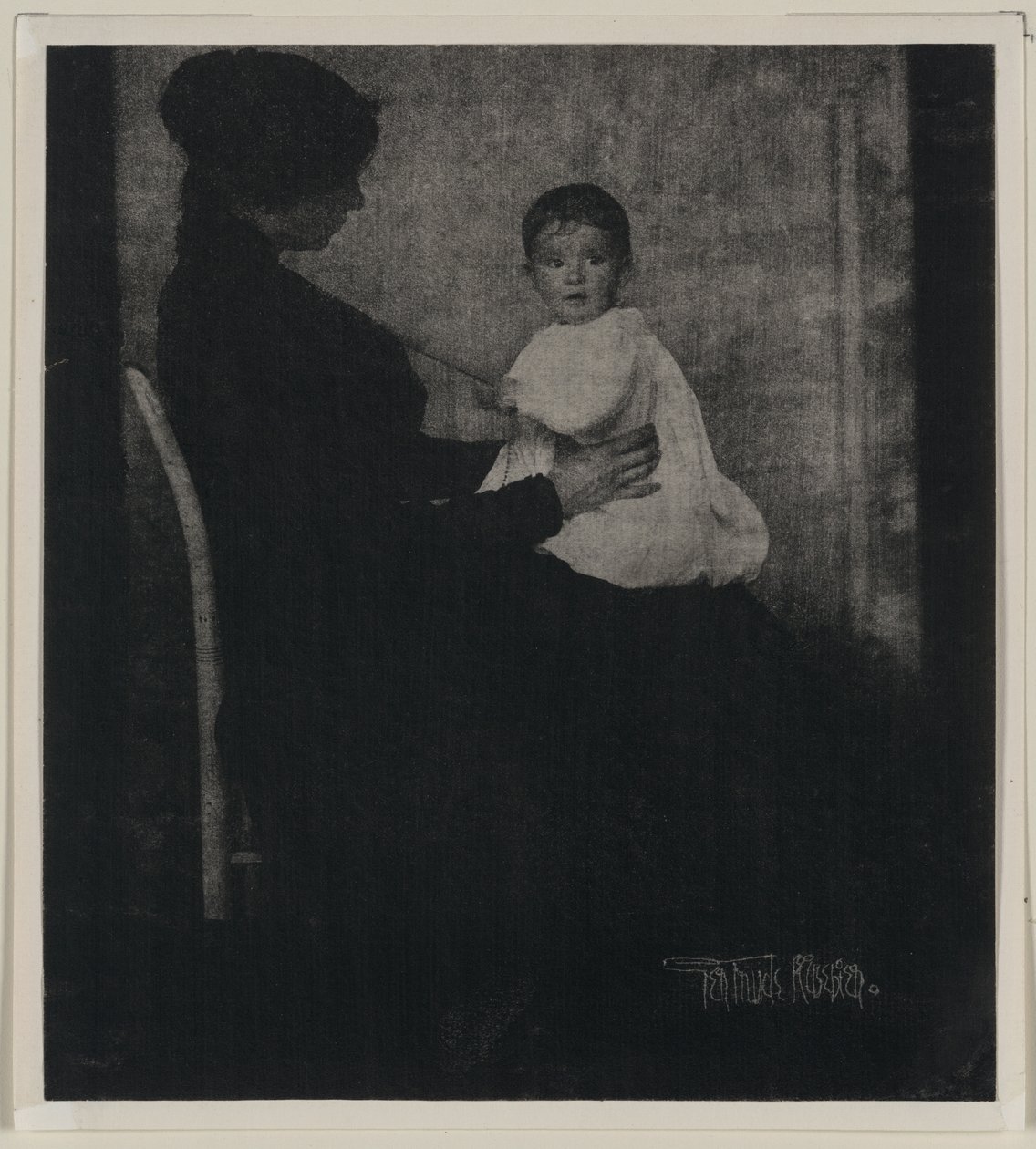 Ward asszony portréja a babával alkotó: Gertrude Käsebier