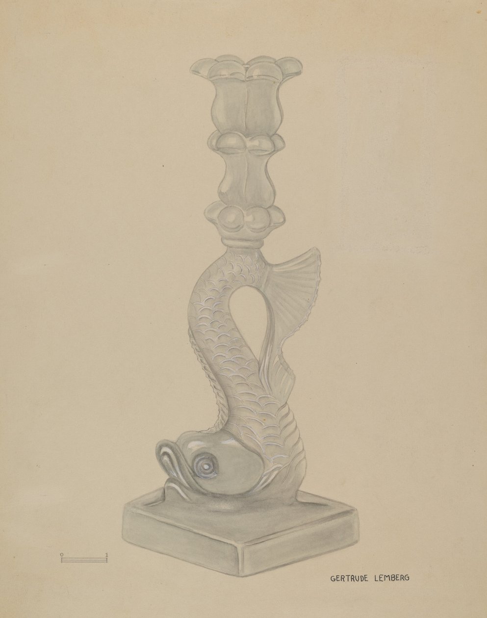 Gyertyatartó, c. 1936. alkotó: Gertrude Lemberg