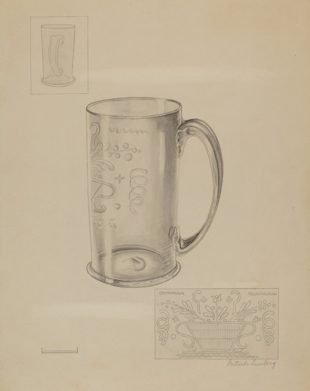 Bögre, c. 1936. alkotó: Gertrude Lemberg