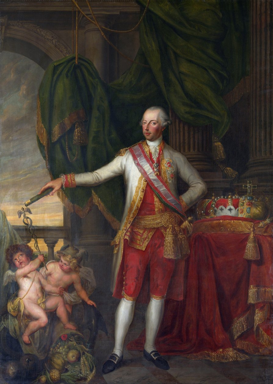 Lotharingiai József, mint a rómaiak császára, II. József - II. József császár portréja (1741-1790) - Pelichy, Gertrude Cornelie Marie de (1743-1825) - XVIII. század második fele. - Olaj, vászon - Groeningemuseum, Brugge alkotó: Gertrude de Pelichy