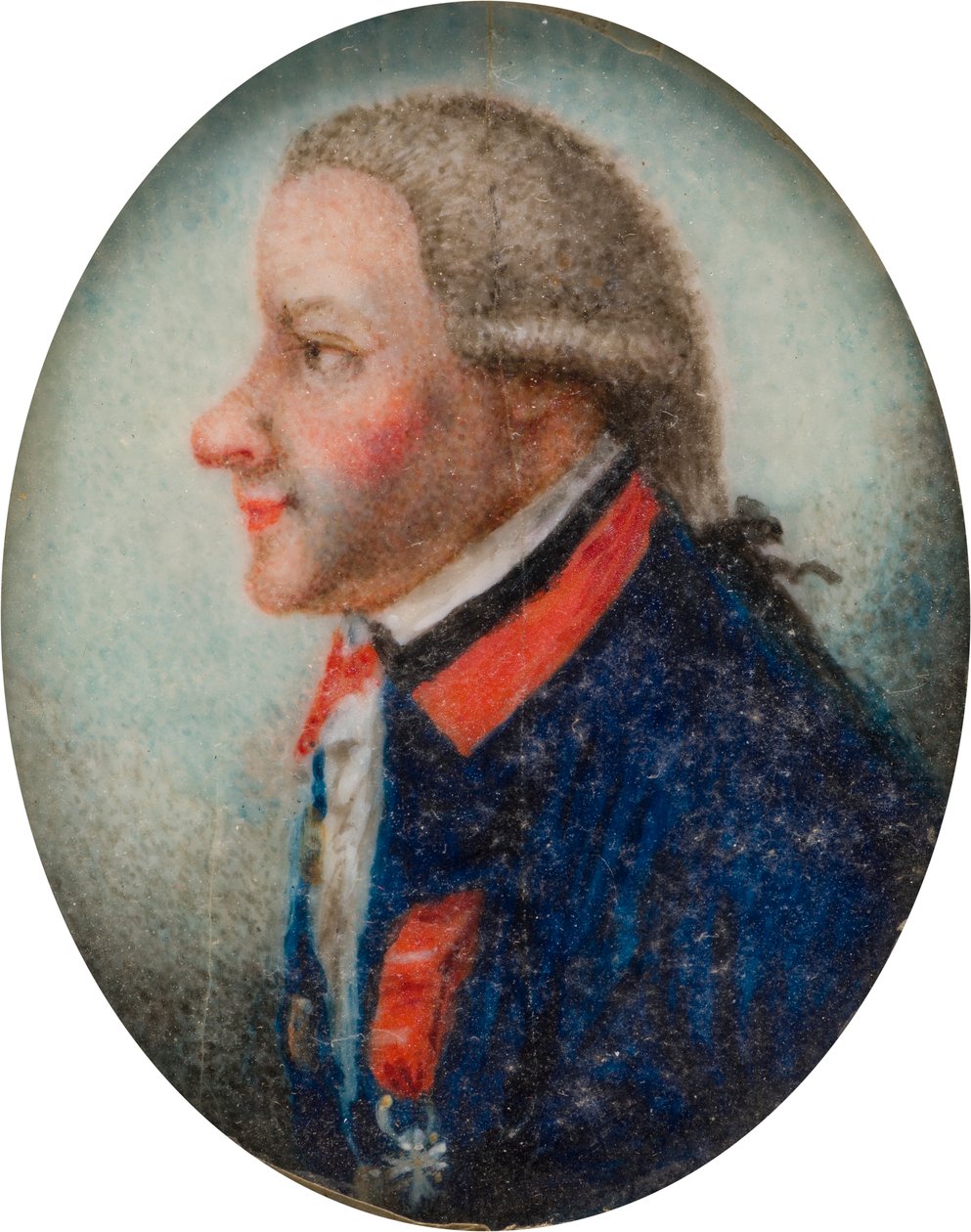 Vandermeerck tábornok portréja, 1735-63 körül (olaj, papír) alkotó: Gervase Spencer