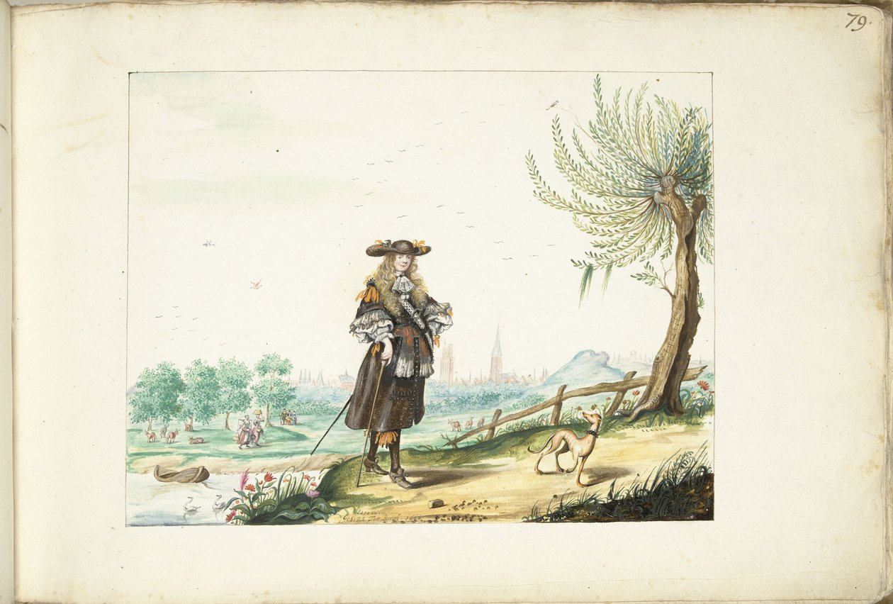 Moses ter Borch a Zwolle melletti vidéken alkotó: Gesina ter Borch (signed by artist)
