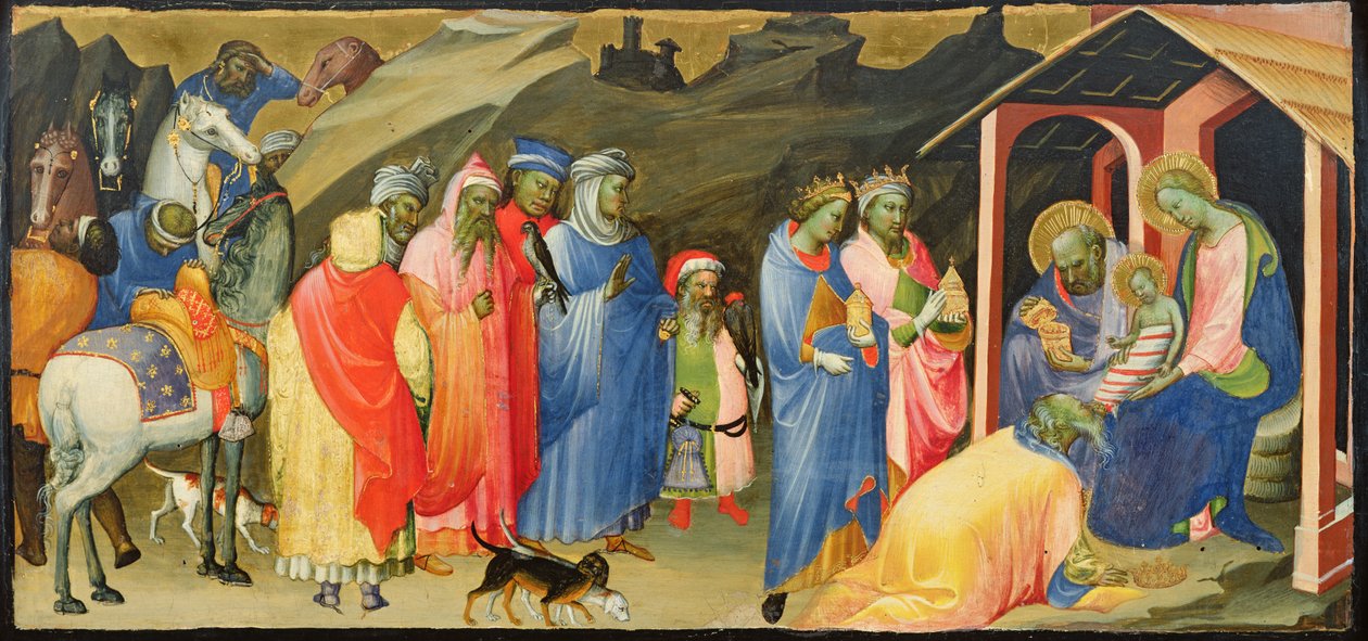 A mágusok imádása, 1408 körül alkotó: Gherardo Starnina