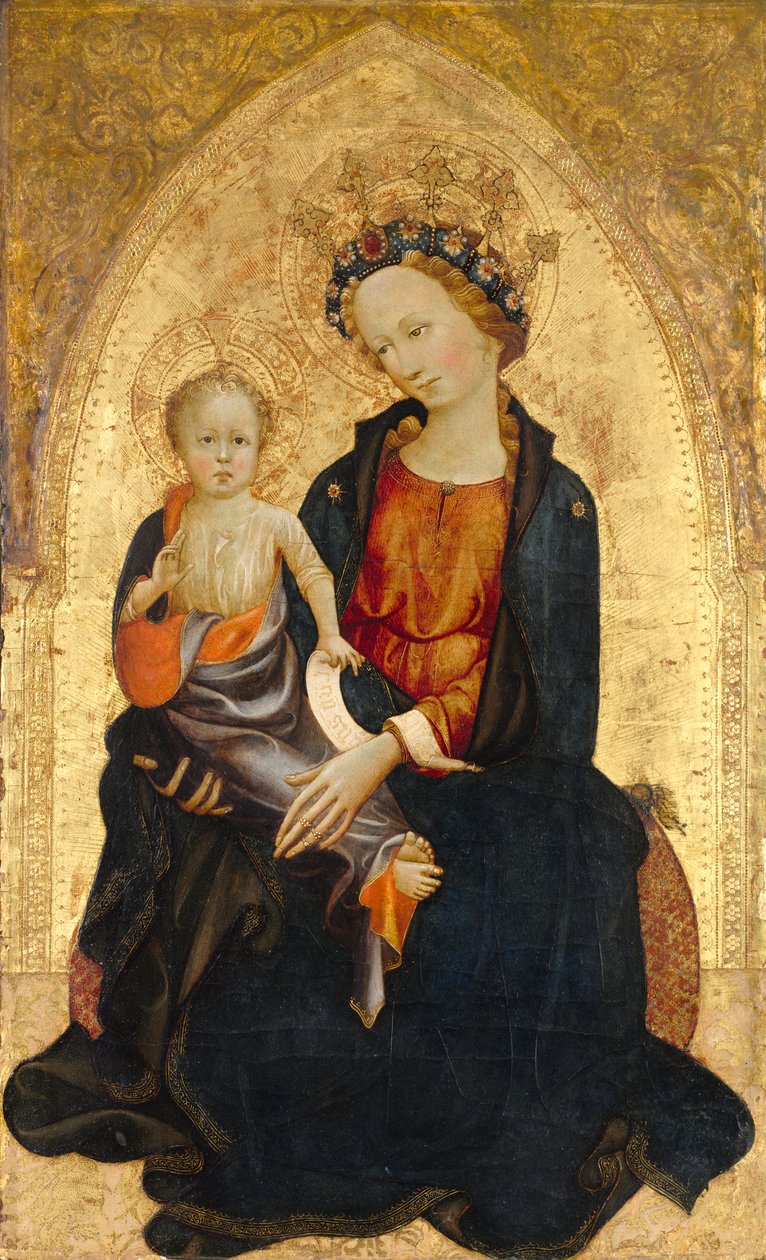 Madonna és gyermeke, 1400 körül (olaj és aranyozás, fapanel) alkotó: Gherardo Starnina