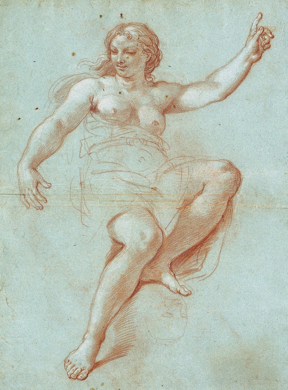 Tanulmány Aurora figurájához alkotó: Giacinto Calandrucci