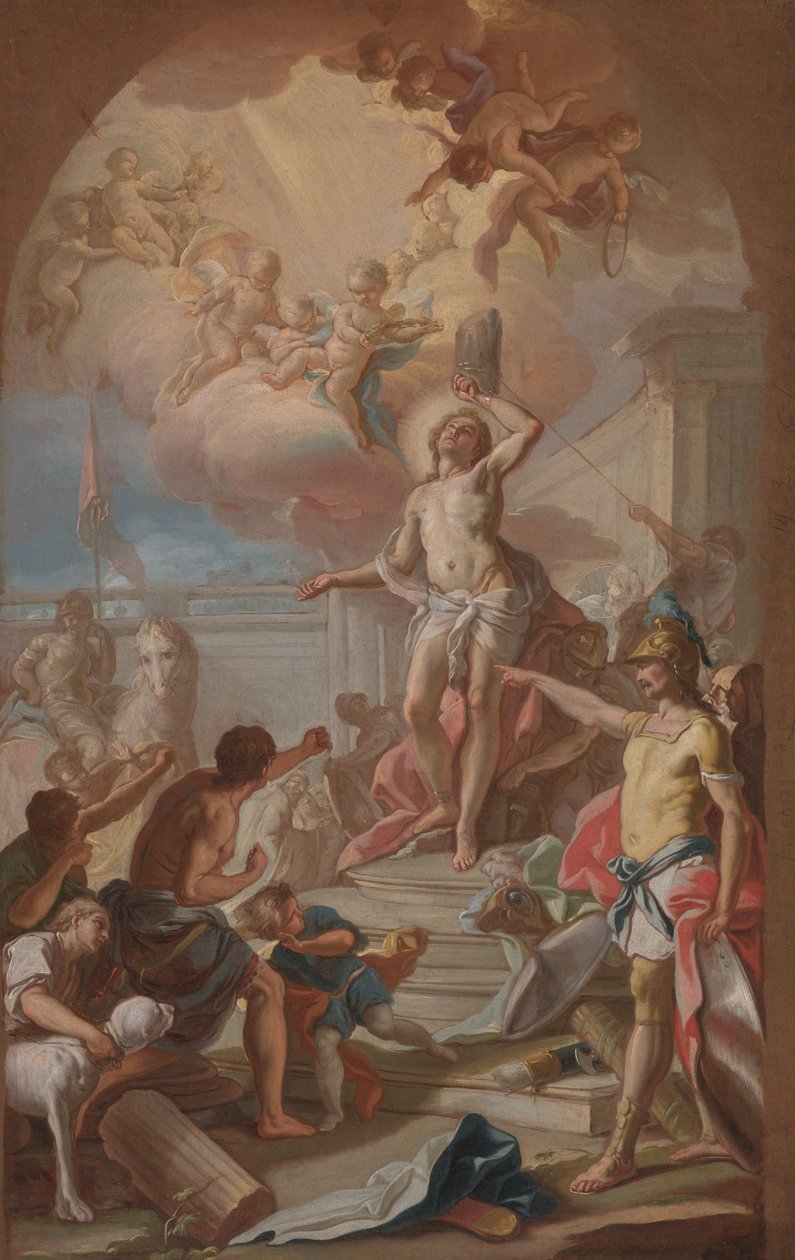 Szent Sebestyén vértanúsága, 1780 körül (olaj, vászon) alkotó: Giacinto (attr. to) Diana