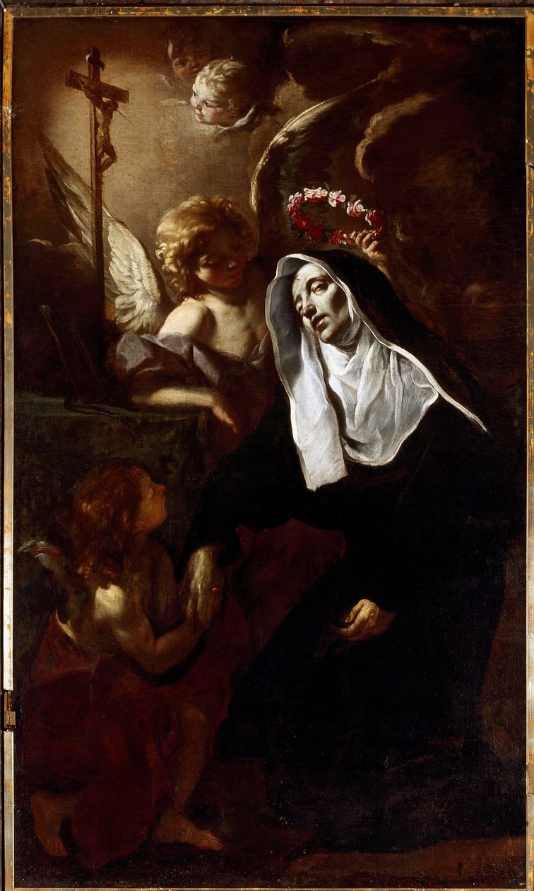 Szent Rita de Cascia extázisban (Festészet alkotó: Giacinto Brandi