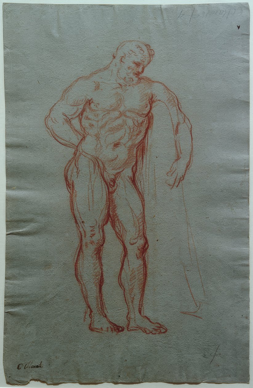 Tanulmány Farnese Hercules alakja után alkotó: Giacinto Calandrucci