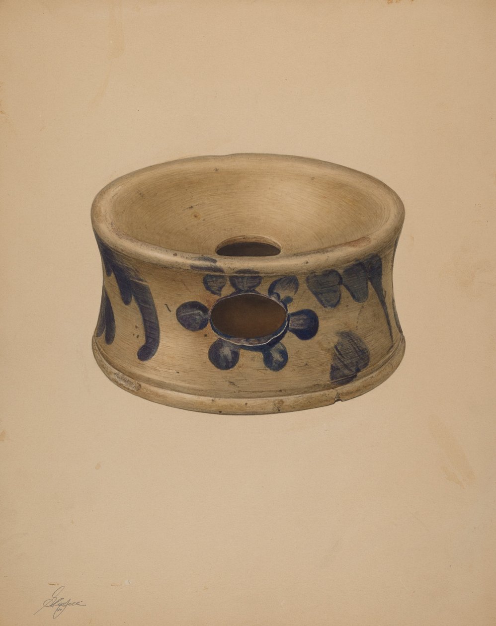 Cuspidor, 1940. alkotó: Giacinto Capelli
