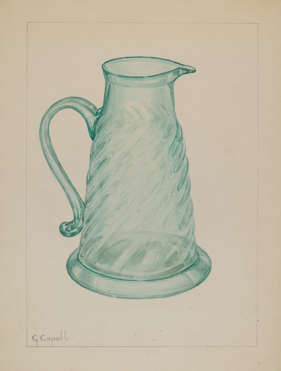Melaszkancsó, c. 1937. alkotó: Giacinto Capelli