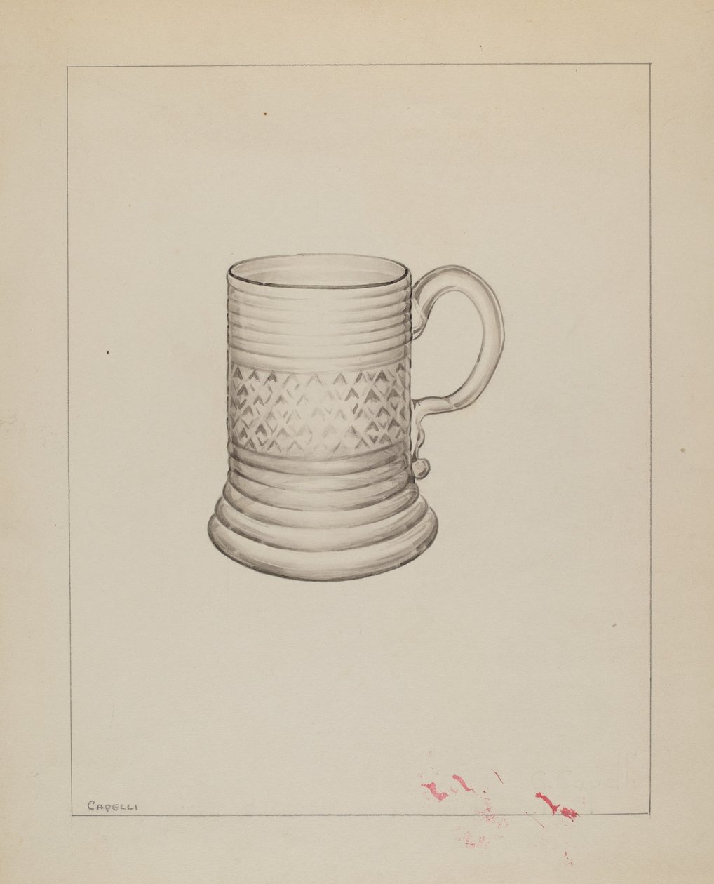 Bögre, c. 1937. alkotó: Giacinto Capelli