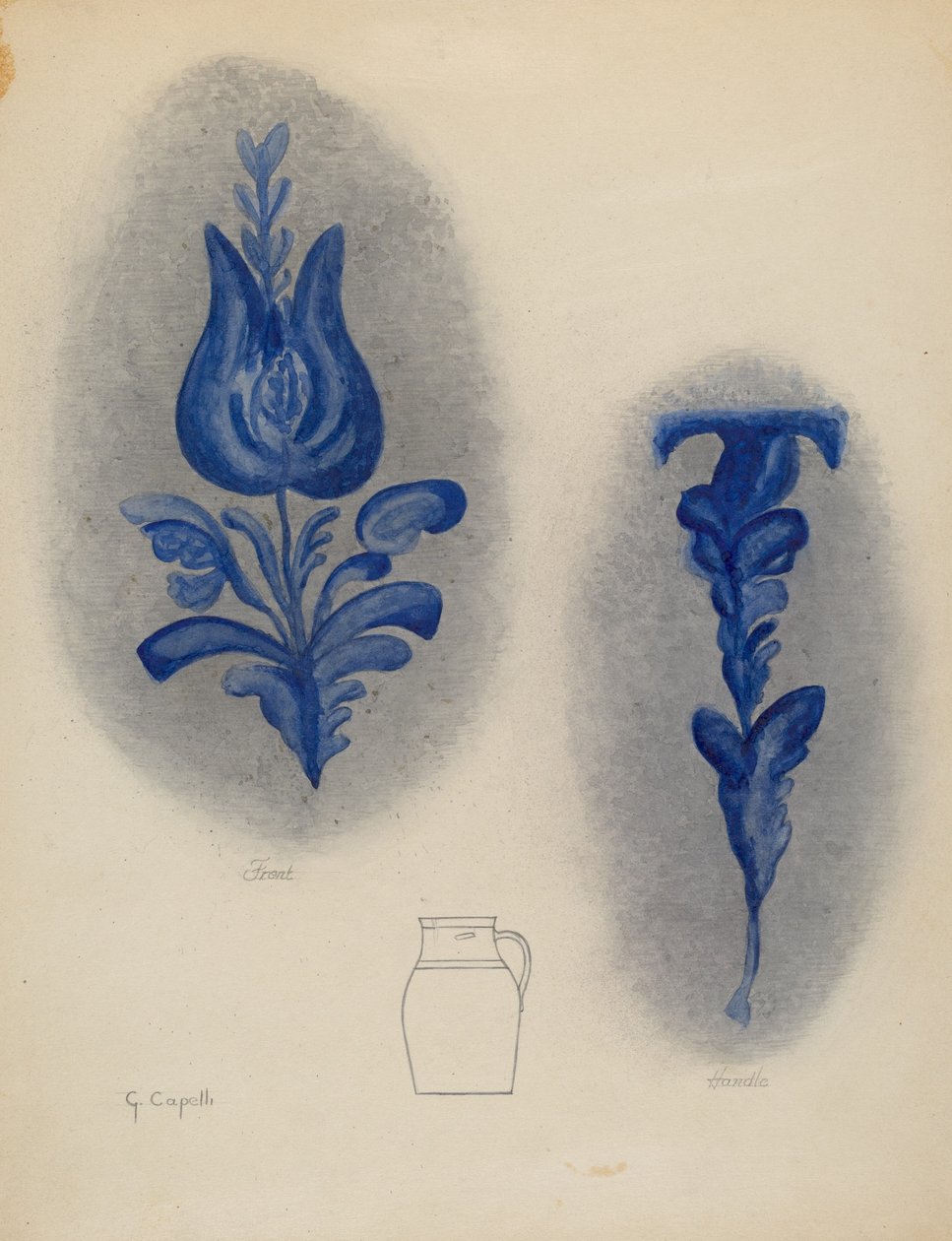 Kancsó, valószínűleg 19371938. alkotó: Giacinto Capelli