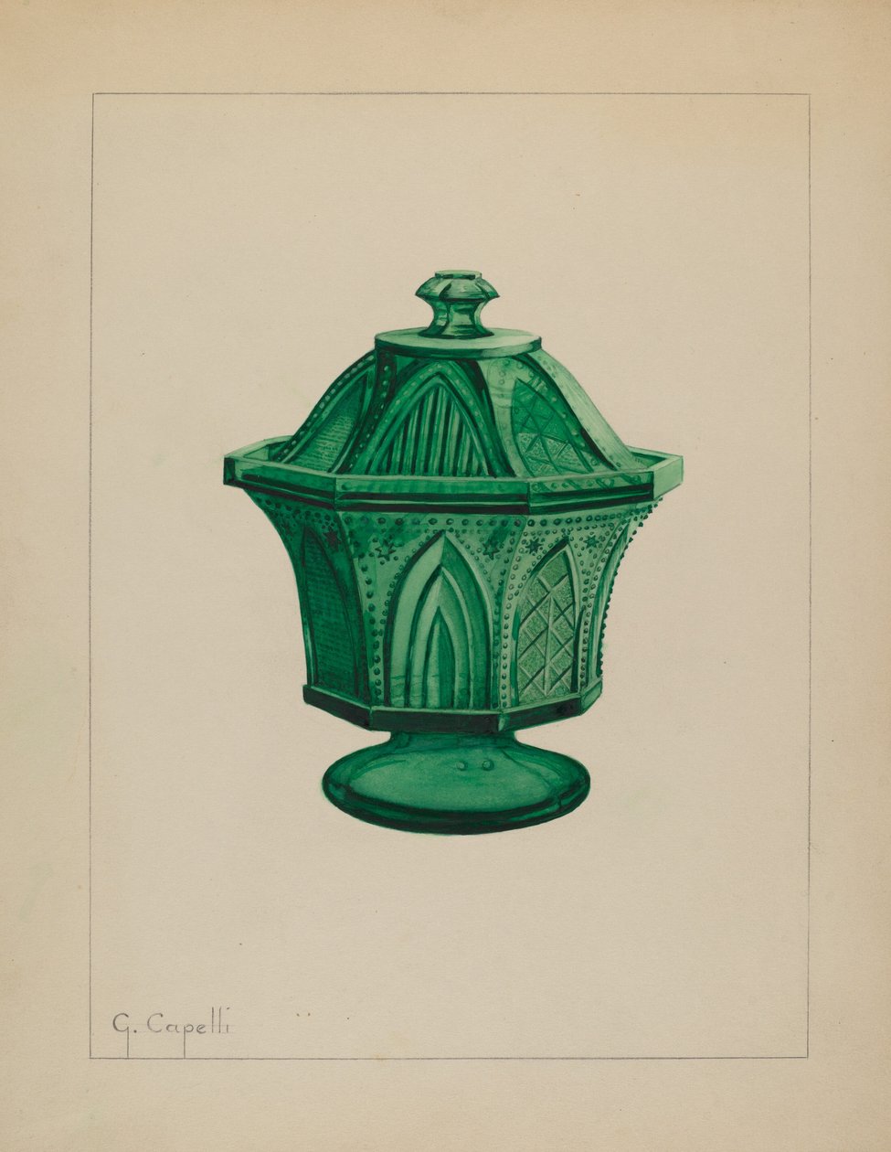 Sugar Bowl, c. 1937. alkotó: Giacinto Capelli