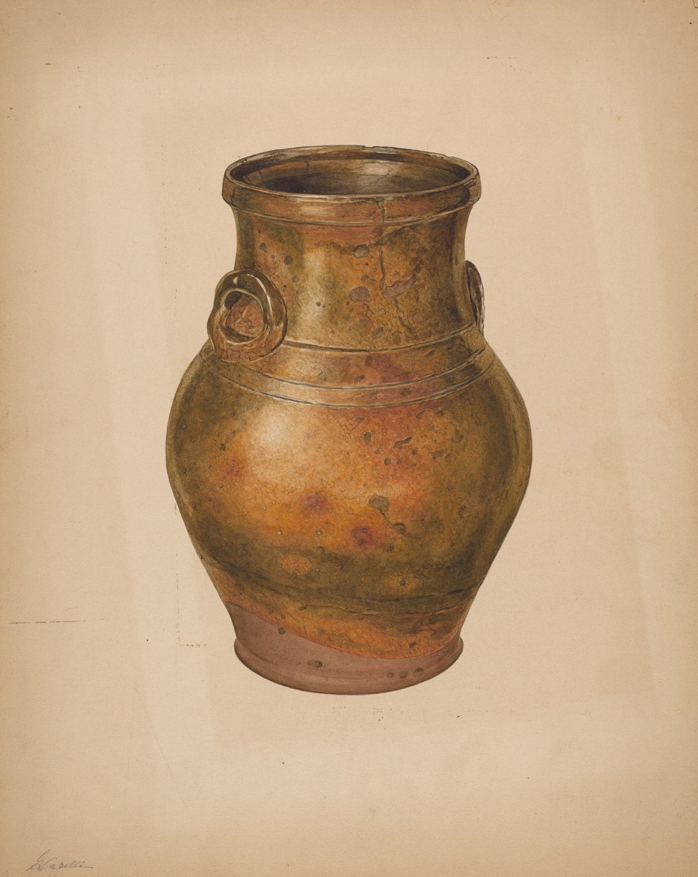 Váza, c. 1938. alkotó: Giacinto Capelli