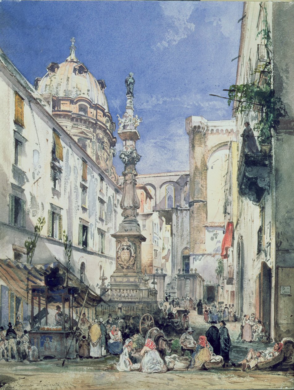 Piazzetta Riario Sforza, 1849 alkotó: Giacinto Gigante