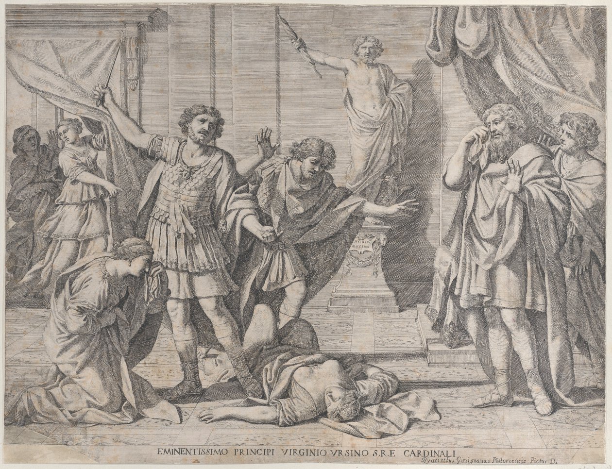 Virginia halála, 1630-80. alkotó: Giacinto Gimignani