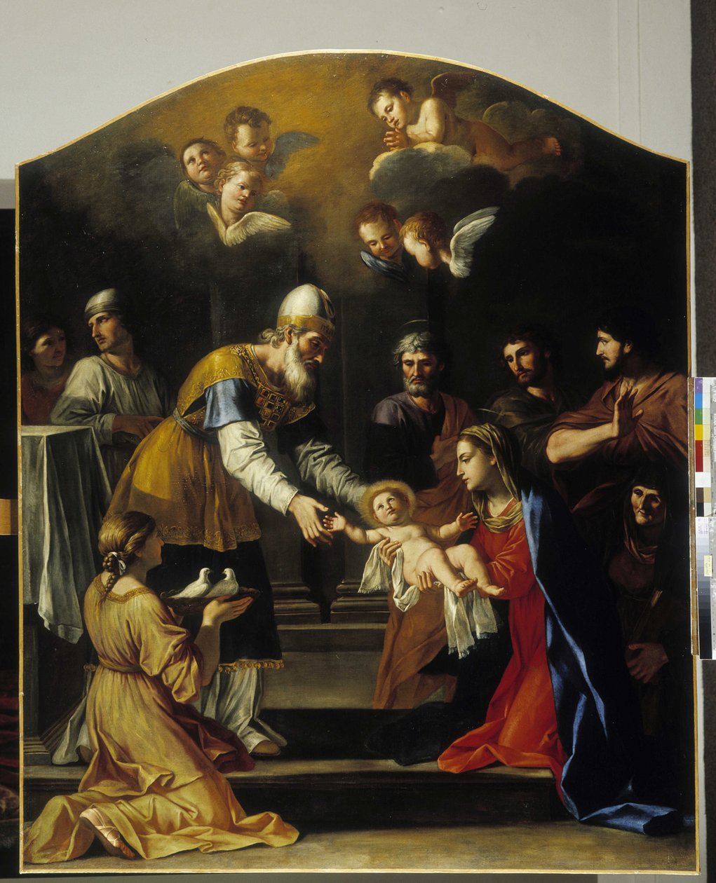 Bemutató a templomban alkotó: Giacinto Gimignani or Gemignano