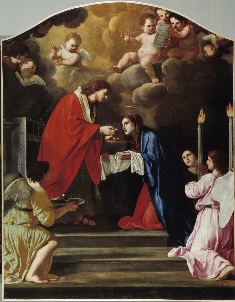 A Szűzanya közössége alkotó: Giacinto Gimignani or Gemignano
