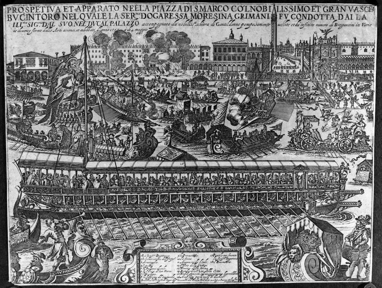 Dogaressa Morosina Morosini-Grimani koronázása, 1597 alkotó: Giacomo Franco