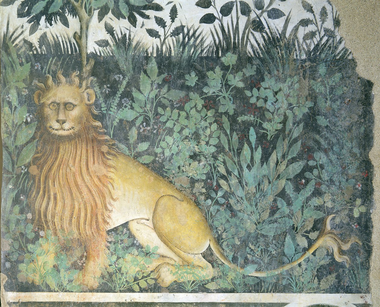 Az élet kútja, oroszlán részlete, 1418-30 alkotó: Giacomo Jaquerio